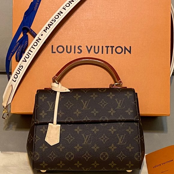 Louis Vuitton Handbags - LOUIS VUITTON Cluny BB w/ LV Print Strap, Ltd. Ed